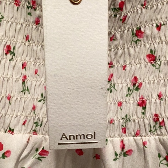 IOMNA Dress with Smock top, white red roses - Picture 4 of 7